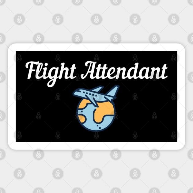 Flight Attendant (Cabin Crew) Magnet by Jetmike